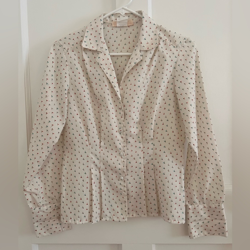 VINTAGE- Kaki Roberts California Women’s Blouse 70’-80’s